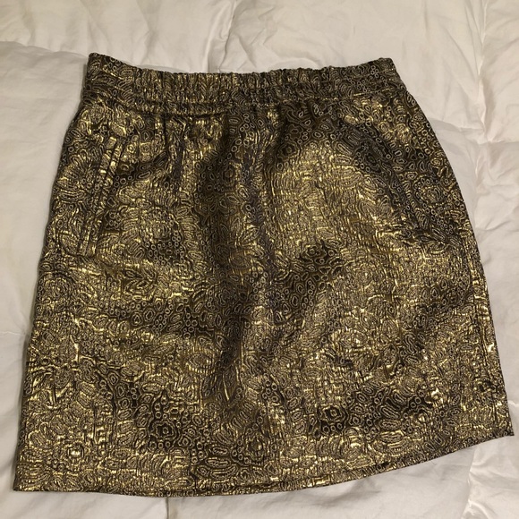 Loft Gold Skirt - Picture 2 of 5